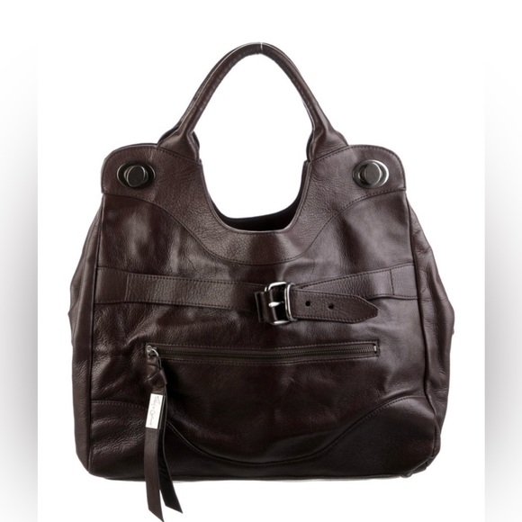 Foley & Corina Brown leather tote bag - Picture 2 of 8